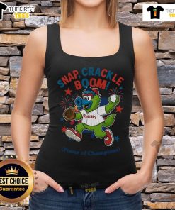 Official Philadelphia Phillies Snap Crackle Boom Independence Day tank top featuring team logo and festive design.
