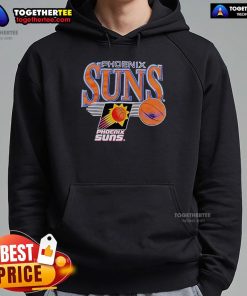 Vintage hoodie featuring the official Phoenix Suns logo, perfect for fans of the NBA team.