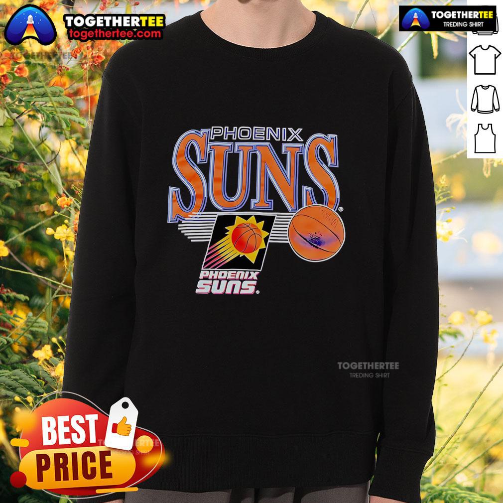 Official Phoenix Suns Logo Vintage Sweatshirt Alt Text: Vintage sweatshirt featuring the official Phoenix Suns logo, perfect for fans and collectors.