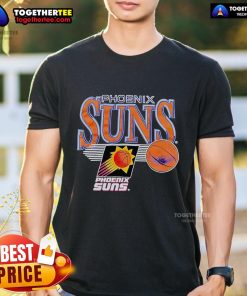 Vintage Phoenix Suns logo T-shirt featuring retro design and vibrant colors for basketball fans and collectors.