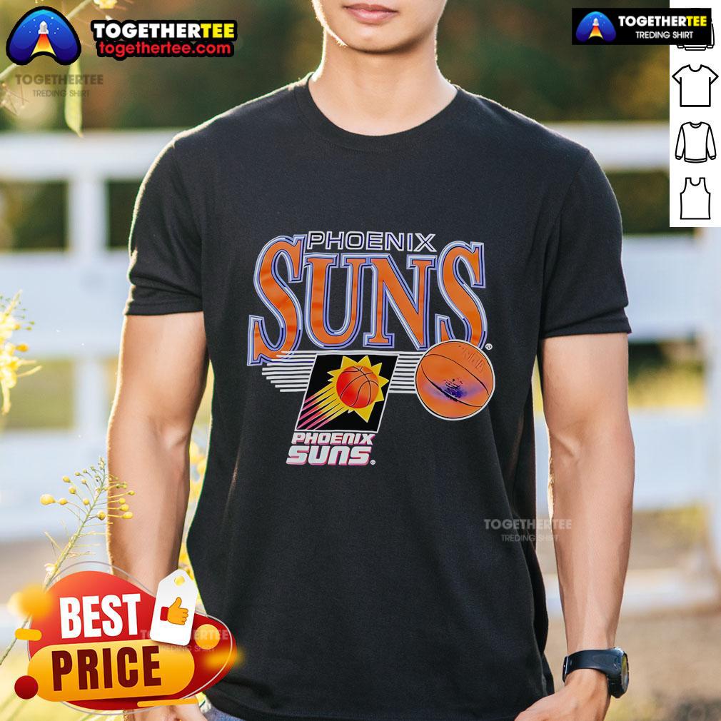 Official Phoenix Suns Logo Vintage T Shirt Vintage Phoenix Suns logo T-shirt featuring retro design and vibrant colors for basketball fans and collectors.