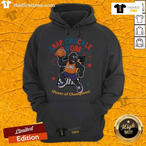 Official Phoenix Suns Snap Crackle Boom hoodie for Independence Day, showcasing team spirit and championship pride.