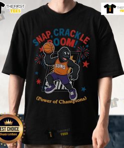 Official Phoenix Suns Snap Crackle Boom Independence Day T-Shirt showcasing team spirit and champion pride.