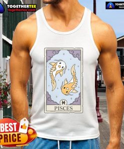 Stylish Official Pisces Card Tank Top featuring zodiac design, perfect for astrology lovers and casual wear.