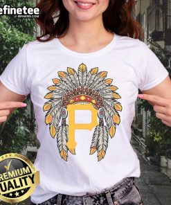 Official Pittsburgh Pirates Native American logo ladies tee showcasing team spirit and style for female fans.