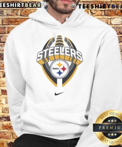 Alt Text: Official Pittsburgh Steelers Nike Icon Legend Hoodie in black, featuring team logo and stylish design for fans.