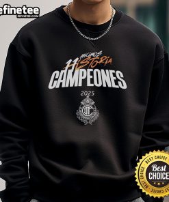 Official Club Toluca Campen sweatshirt showcasing 'Hicimos 11 Historia' design, perfect for fans and collectors.