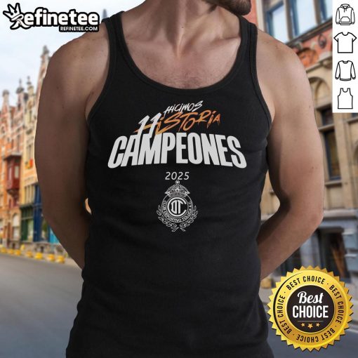 Official Playera Club Toluca Campeon Hicimos 11 Historia tank top showcasing team pride and championship spirit.