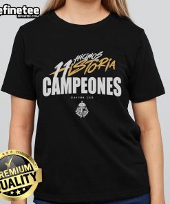 Official Playera Toluca Campeon Hicimos Historia Clausura 2025 Ladies Tee featuring vibrant team colors and logo.