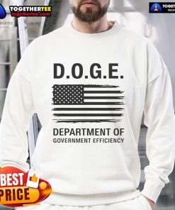 Official Premium Doge Department of Government Efficiency Sweatshirt in stylish design, perfect for casual wear.
