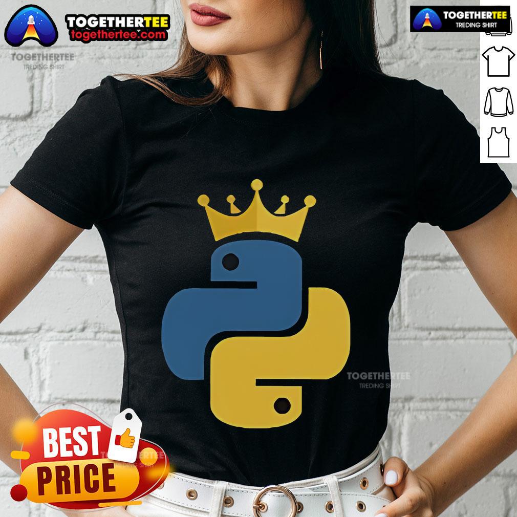 Official Python King Ladies Tee Official Python King ladies tee featuring a stylish design, perfect for Python enthusiasts and comfortable everyday wear.