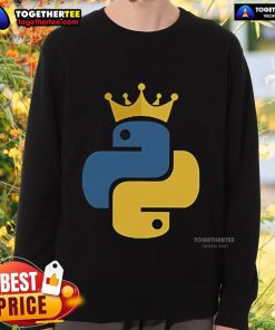 Official Python King Sweatshirt featuring a stylish design for Python enthusiasts, perfect for casual wear.