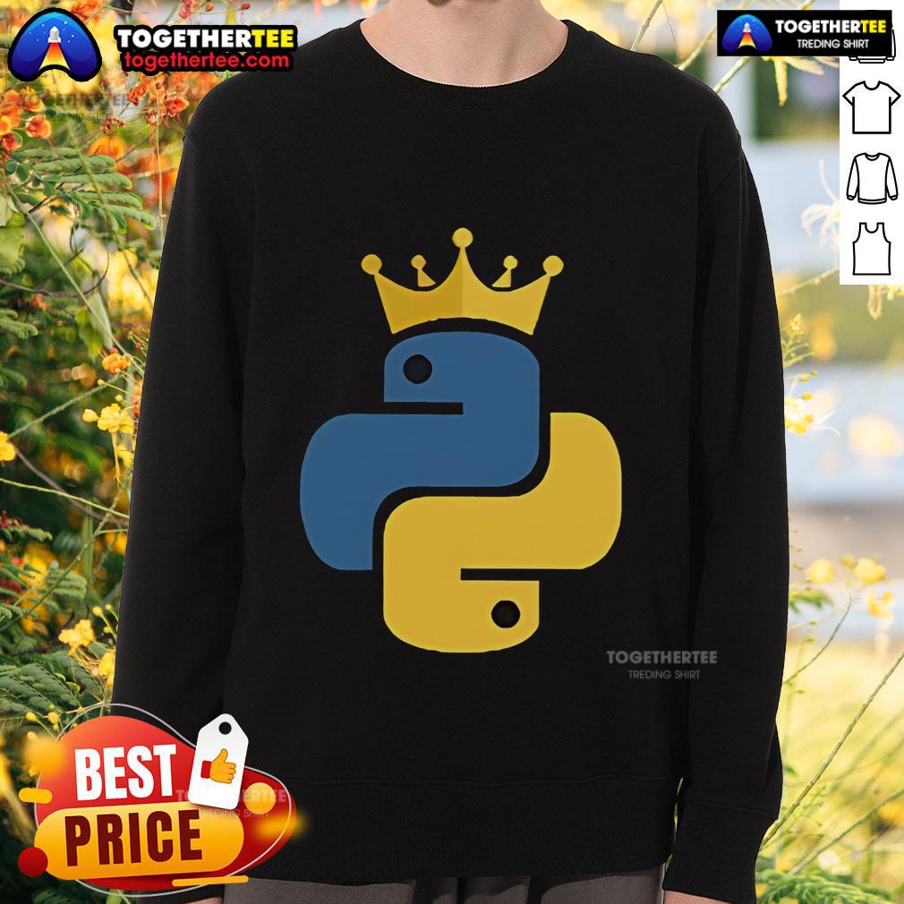 Official Python King Sweatshirt Official Python King Sweatshirt featuring a stylish design for Python enthusiasts, perfect for casual wear.