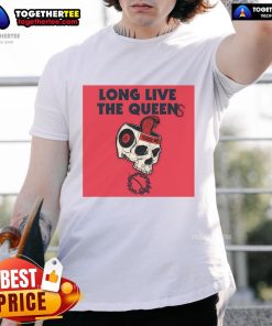 Official Queens Of The Stone Age Touch Me Skull 8 Ball T-Shirt featuring a striking skull design and vibrant colors.