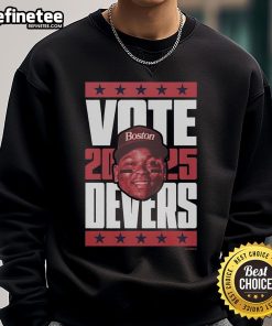 Official Rafael Devers 2025 Vote Sweatshirt showcasing a stylish design perfect for fans and supporters of Devers.