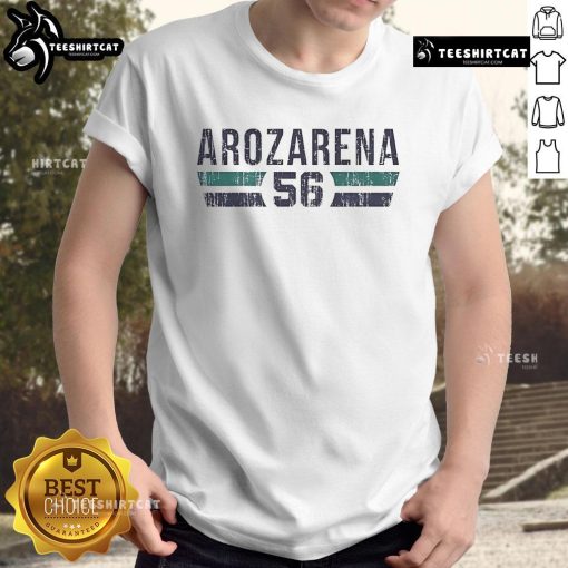 Official Randy Arozarena 56 Seattle Vintage T-Shirt featuring bold graphics and classic design, perfect for baseball fans.