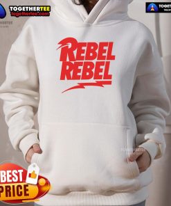 Official Rebel Rebel Style Hoodie in black with logo, perfect for casual wear and street fashion enthusiasts.