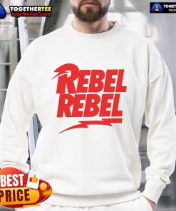 Official Rebel Rebel Style Sweatshirt in black featuring bold graphic design, perfect for casual, trendy outfits.