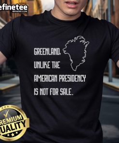 Official Retro Greenland T-Shirt: 'Unlike The American Presidency, It's Not For Sale' - Unique graphic tee design.