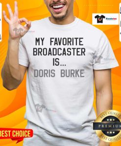 Alt Text: Richard Jefferson 'Wear My Favorite Broadcaster Is Doris Burke' T-Shirt showcasing a stylish design for basketball fans.