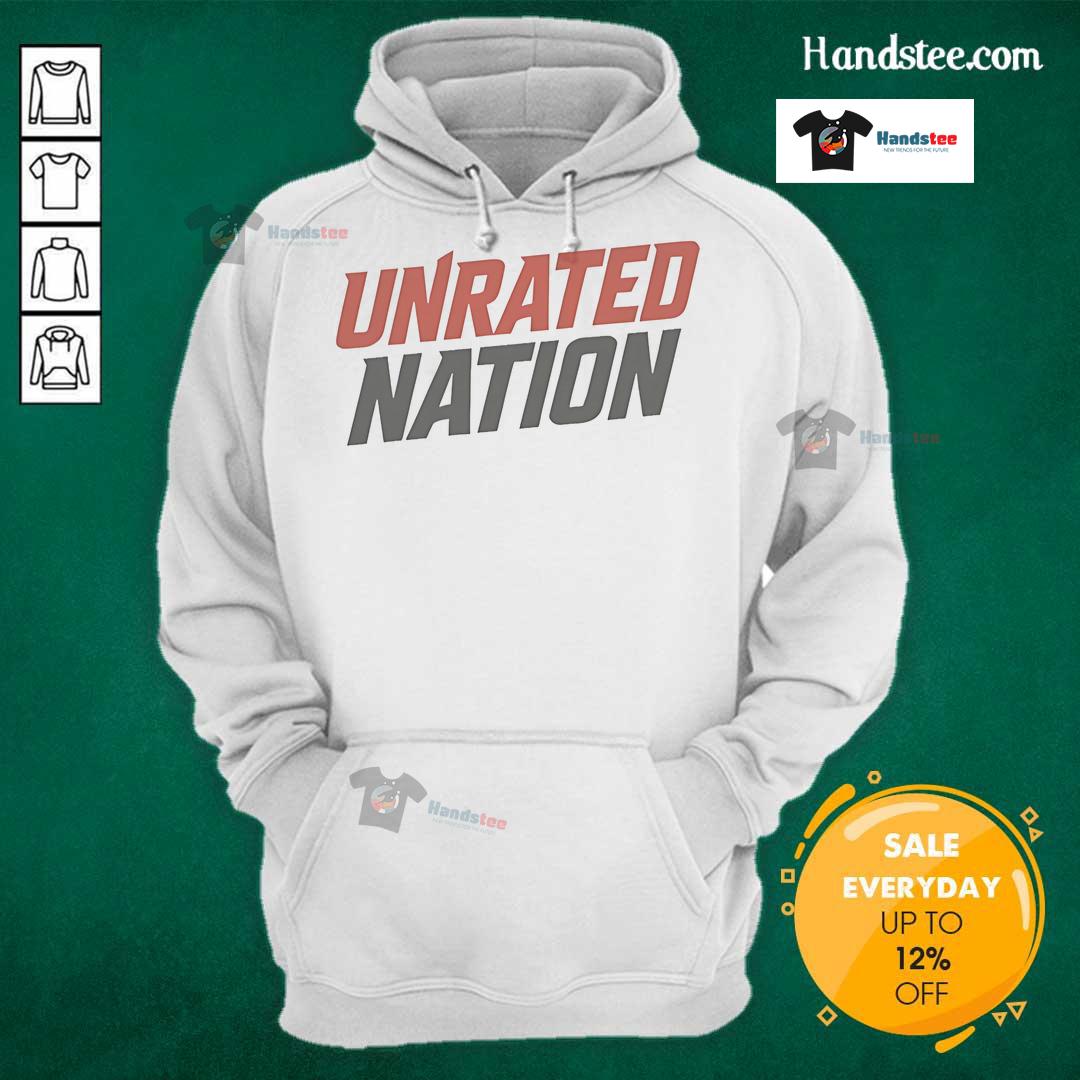 Official Ross Smith Unrated Nation Logo Hoodie Alt Text: Official Ross Smith Unrated Nation Logo Hoodie featuring a stylish design and vibrant colors for fans and fashion lovers.