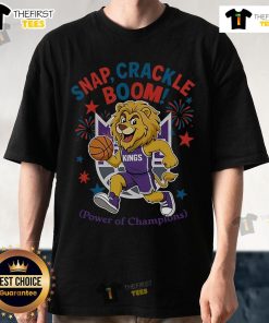 Alt Text: Official Sacramento Kings Snap Crackle Boom Independence Day T-Shirt featuring team logo and festive design.