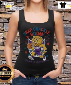Alt Text: Official Sacramento Kings Snap Crackle Boom Independence Day tank top featuring vibrant team colors and logo design.