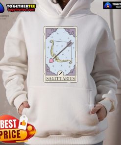 Stylish official Sagittarius card hoodie showcasing zodiac design, perfect for astrology lovers and fashion enthusiasts.