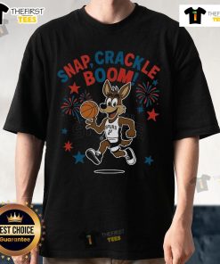 San Antonio Spurs Independence Day T-Shirt featuring 'Snap Crackle Boom' design, perfect for champions and fans.