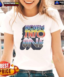 Official San Diego FC Woven Into One Pride Ladies Tee showcasing vibrant colors and stylish design for fans.