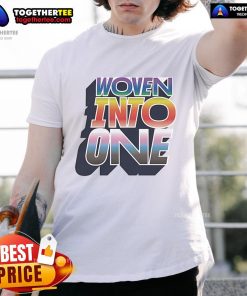 Official San Diego FC Woven Into One Pride T-Shirt featuring vibrant colors and a stylish design for fans.
