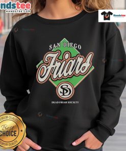 Official San Diego Friars Dead Friar Society sweatshirt featuring unique design, perfect for Padres fans.