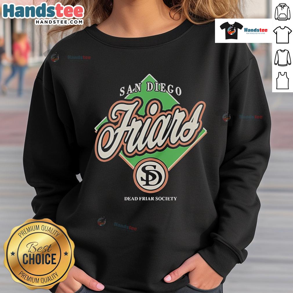 Official San Diego Friars Dead Friar Society Sweatshirt Official San Diego Friars Dead Friar Society sweatshirt featuring unique design, perfect for Padres fans.