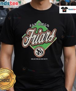 Official San Diego Friars Dead Friar Society T-Shirt featuring unique design for fans of the San Diego Friars.