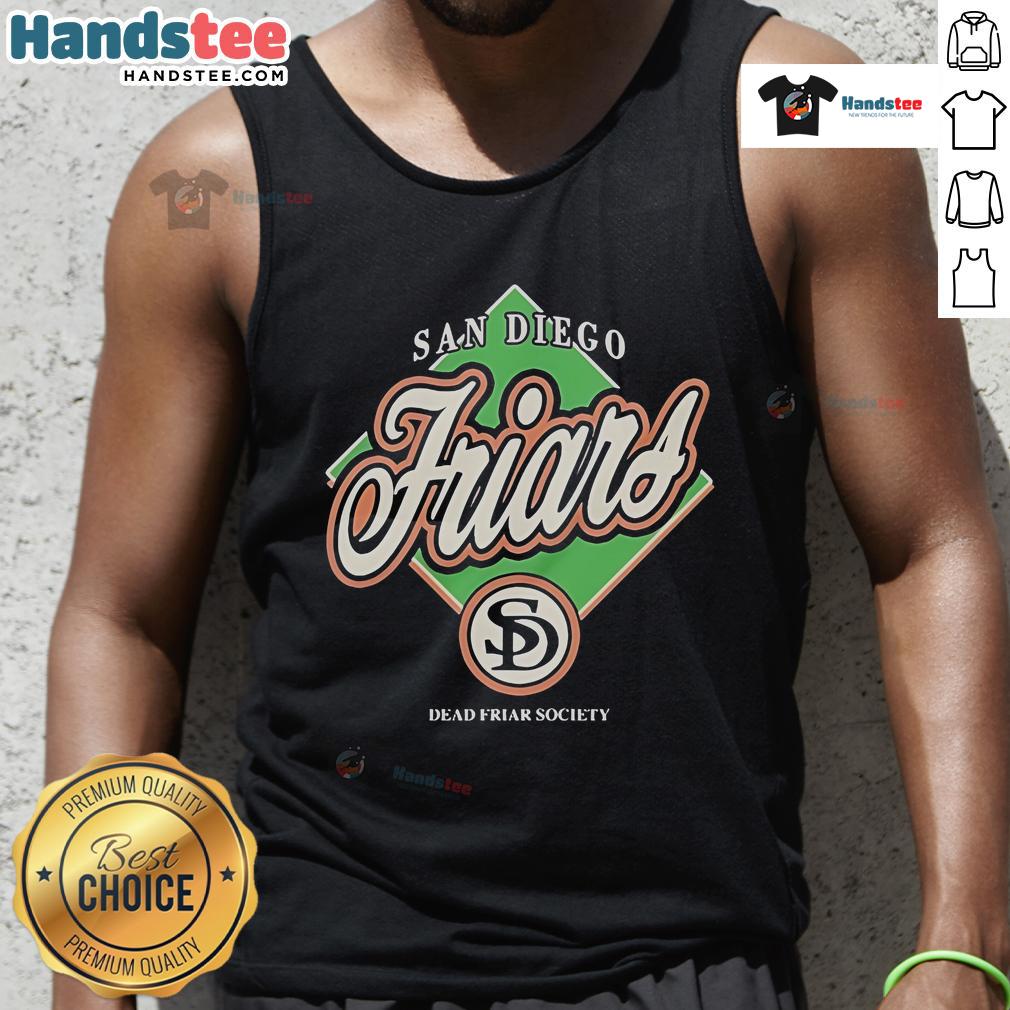 Official San Diego Friars Dead Friar Society Tank Top Official San Diego Friars Dead Friar Society tank top featuring bold graphics and vibrant colors for fans.