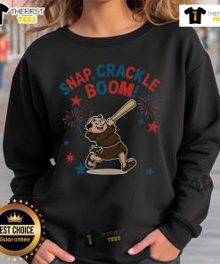 Alt Text: Official San Diego Padres Snap Crackle Boom Independence Day sweatshirt featuring vibrant team colors and festive design.