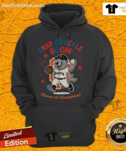 Official San Francisco Giants Snap Crackle Boom hoodie for Independence Day, showcasing team pride and festive spirit.