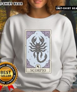 Official Scorpio Card Sweatshirt featuring a stylish zodiac design, perfect for astrology lovers and Scorpio fans.