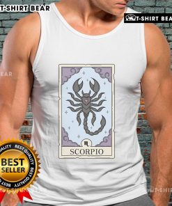 Official Scorpio Card Tank Top featuring zodiac design, perfect for astrology lovers and stylish summer wear.
