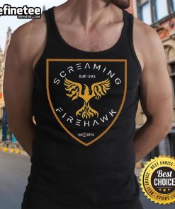 Official Screaming Firehawk Tank Top featuring vibrant graphics and a comfortable fit, perfect for casual wear.