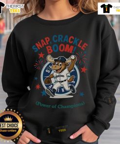 Official Seattle Mariners Snap Crackle Boom Independence Day Sweatshirt featuring vibrant team colors and festive design.