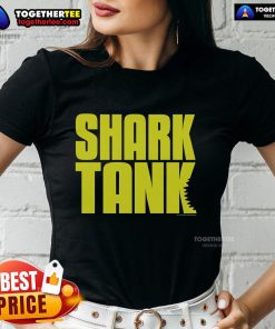 Official Shark Tank Logo Ladies Tee featuring the iconic logo on a stylish women's t-shirt.
