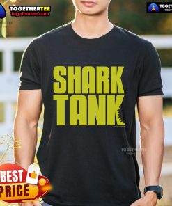 Alt Text: Official Shark Tank Logo T-Shirt featuring the iconic logo on a stylish, comfortable tee for fans of the show.