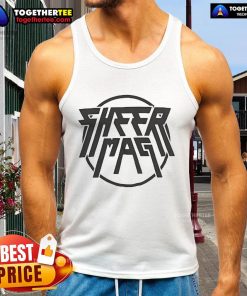 Official Sheer Mag logo tank top featuring a bold graphic design, perfect for fans of the band and casual wear.