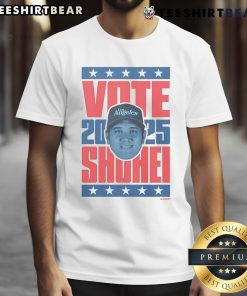Official Shohei Ohtani 2025 Vote T-Shirt featuring unique design, perfect for fans supporting the baseball star.