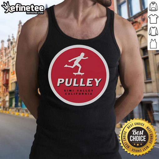 Official Skater Pulley tank top in Simi Valley, California, showcasing a stylish design perfect for skate enthusiasts.