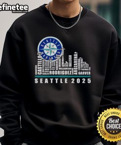 Seattle Seahawks 2025 sweatshirt featuring the official skyline design, perfect for fans supporting their team.
