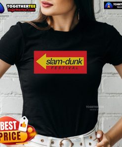 Official Slam Dunk Drive Thru Records Ladies Tee featuring a stylish design perfect for music fans and casual wear.