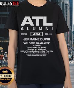 Official So So Def ATL Alumni Jermaine Dupri Welcome To Atlanta ladies tee showcasing vibrant design and stylish fit.