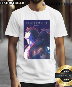 Official Solo Leveling T-Shirt celebrating the most viewed anime on Crunchyroll as of March 2025, featuring vibrant graphics.